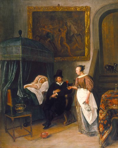 La visita del dottore da Jan Havickszoon Steen